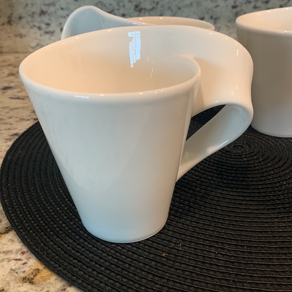 Villeroy & Boch New Wave set of 4 coffee cups - Picture 2 of 3